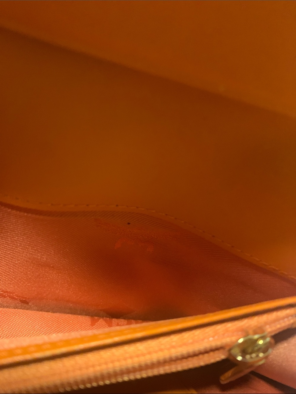 MCM Cognac and Orange Visetos Continental Wallet EUC - Picture 6 of 11